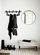 Вішалка металева настінна для передпокою ZT-2, 80 см, 11 гачків, білий колір, фото 6