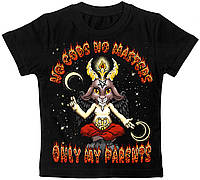 Детская футболка No Gods, No Masters - Only My Parents, Размер 6-7 лет