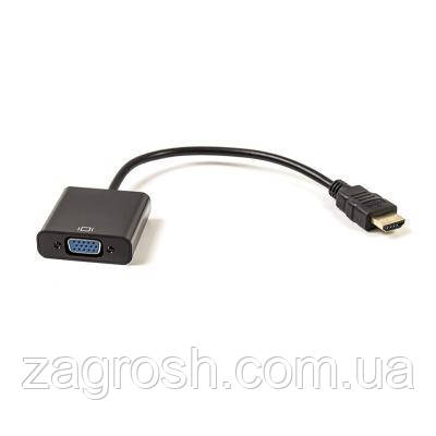 Promo Ціна! Перехідник HDMI to VGA 0.15m PowerPlant (CA910885) - тільки на ZaGrosh.com.ua, фото 1