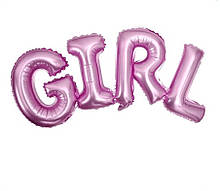 Фольгований напис GIRL рожевий 84*31см Китай упаковка