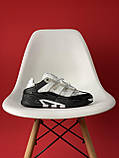 Кросівки чоловічі Adidas Niteball Black White білі демісезонні шкіряні стильні адідас найтбол, фото 3