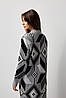 В'язана жіноча сукня "Міраж" (сірий, графіт, чорний, білий), фото 8