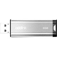 USB флеш накопитель AddLink 64GB U25 Silver USB 2.0 (ad64GBU25S2)