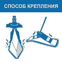 Тримач мопа 40см PRO Service Standart Тримач для моп насадок Основа для мопа Швабра флаундер Флаундеры, фото 3