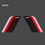 Наклейка на авто AIWA 02632, фото 2