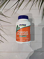 Now Foods Potassium plus Iodine 180 tab , калия йод нау