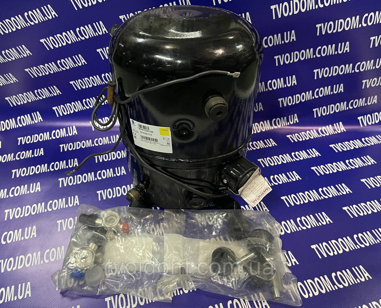 Герметичний поршневий компресор Tecumseh TFH2511Z R404a,LBP, 74.2см3,380~400V, фото 1