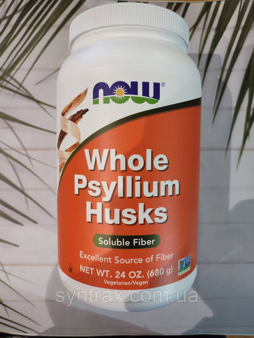 Now Whole Psyllium Husks 680g, клітковина з цілісних оболонок насіння подорожника