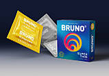 Презервативи якісні чоловічі тонкі із силіконовим мастилом Bruno Super Thin 4 You 12 шт 4 пачки по 3 шт., фото 6