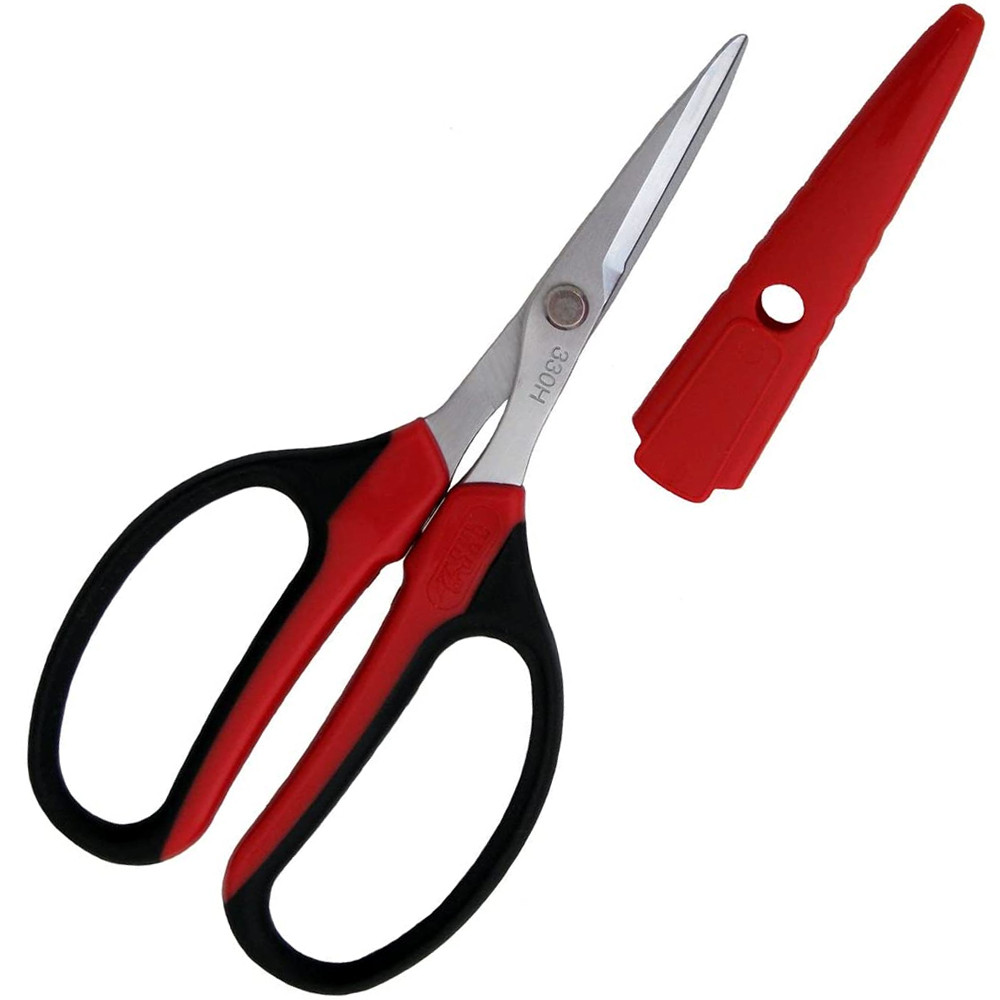 Побутові ножиці ARS / АРС 330HN-R, червоно-чорне руків'я (Японія)