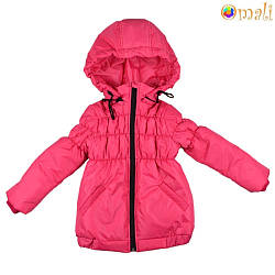 Куртка на дівчинку приталена (рожева)