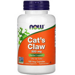 Котячий кіготь Now cat's Claw 500 mg (100 капсул.)