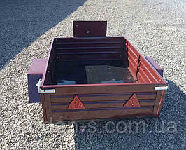 ПРИЦЕП МОТОБЛОЧНИЙ ВІДКИДНОЇ МІНІ БУКУВАННЯ (1050*1400*350, БЕЗ КОЛІС), фото 4