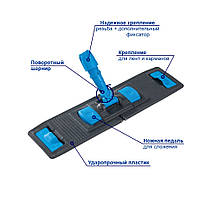 Тримач мопа 40см PRO Service Standart Тримач для моп насадок Основа для мопа Швабра флаундер Флаундеры, фото 4
