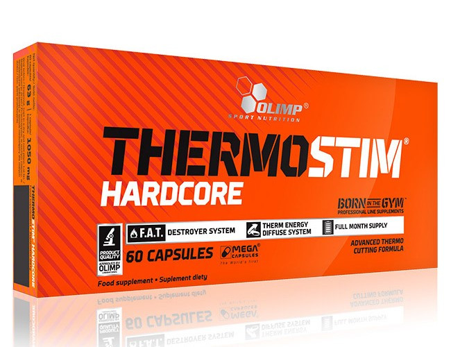 Кращий жироспалювач для жінок та чоловіків Olimp Thermo Stim Hardcore 60 caps