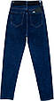Модні жіночі джинси Mom однотонного синього кольору Lady N, фото 4