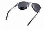 Поляризаційні окуляри BluWater Alumination-3 Gun Metal Polarized (gray) сірі, фото 4