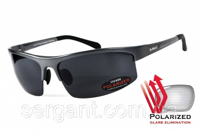 Поляризаційні окуляри BluWater Alumination-5 Gun Metal Polarized (gray) сірі