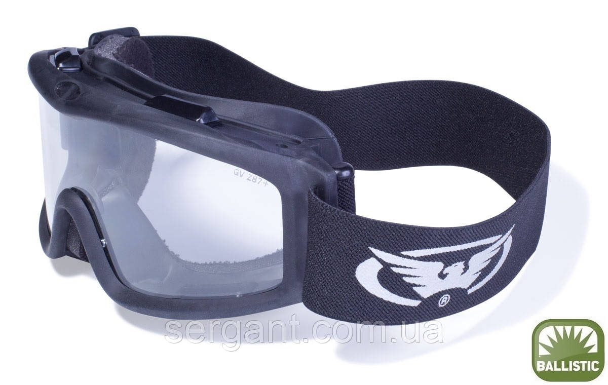 Окуляри захисні з ущільнювачем Global Vision Ballistech-2 (clear) прозорі