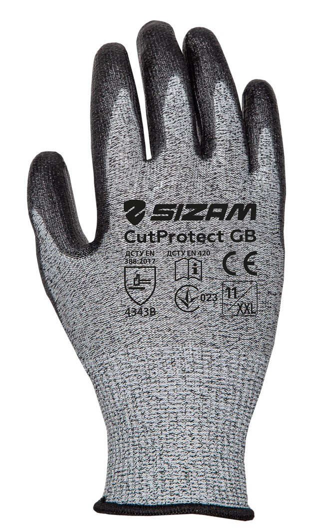 Sizam рукавички стійкі до порізів, розмір 08, Cut Protect 34009