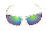 Окуляри захисні відкриті Swag Chill'n (G-Tech™ green) дзеркальні синьо-зелені, фото 2
