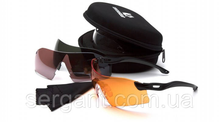 Окуляри захисні зі змінними лінзами Venture Gear Tactical Drop Zone Anti-fog