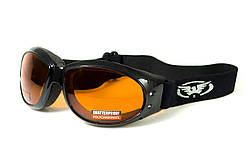 Окуляри захисні з ущільнювачем Global Vision Eliminator (orange), жовтогарячі