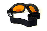 Окуляри захисні з ущільнювачем Global Vision Eliminator (orange), жовтогарячі, фото 5