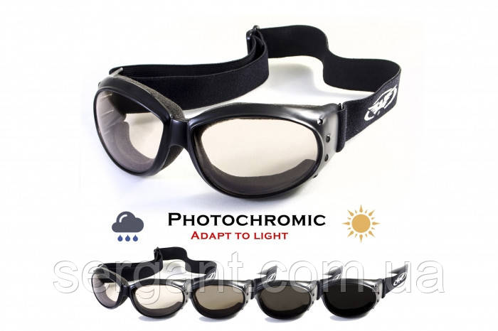 Окуляри захисні Global Vision Eliminator Photochromic (clear), прозорі фотохромні