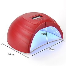 УФ лампа UV+LED SUN Q5 на 36 Вт для сушіння гелю і гель-лаку (red), фото 4