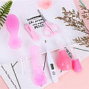 Дитячий манікюрний набір по догляду за новонародженим 8 елементів Рожевий, фото 3