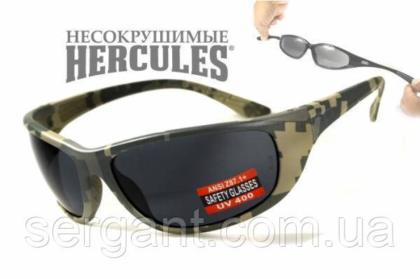 Окуляри захисні відкриті Global Vision Hercules-6 Digital Camo (gray) сірі