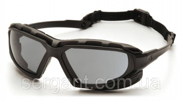 Окуляри захисні з ущільнювачем Pyramex Highlander-PLUS (gray) сірі