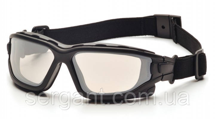 Окуляри захисні з ущільнювачем Pyramex i-Force Slim (Anti-Fog) (indoor/outdoor mirror) дзеркальні напівтемні