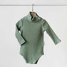 Боді - гольфик в рубчик "Strip", Лавровий