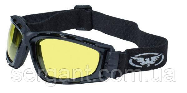 Окуляри захисні з ущільнювачем Global Vision Trip (yellow) жовтий, фото 1