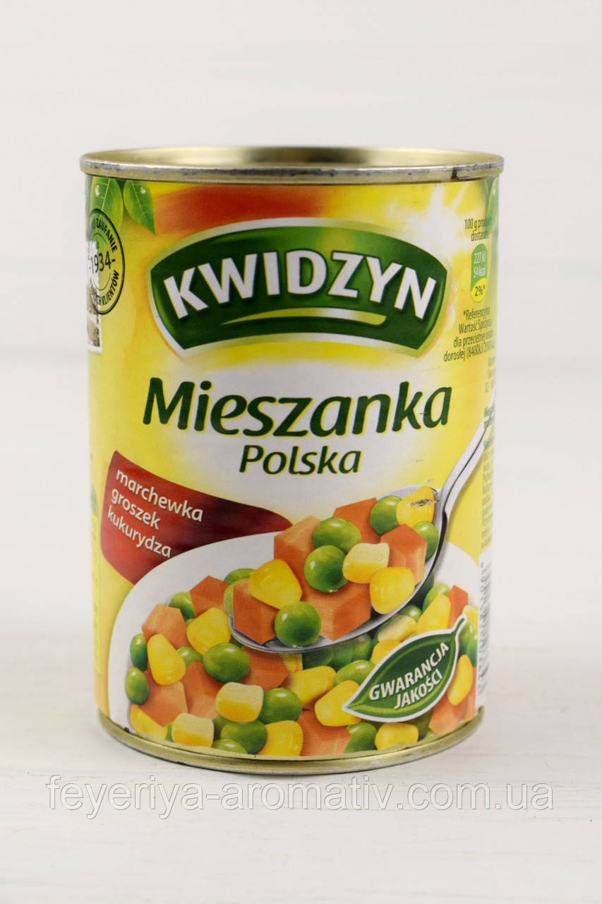Смесь овощная консервированная Kwidzyn Mieszanka Polska 400 г/240 г Польша - фото 1 - id-p1552506233