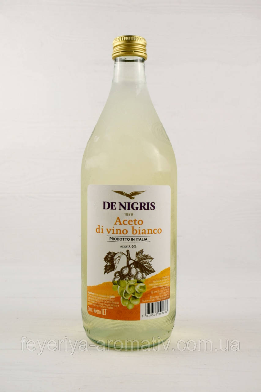 Оцет винний білий De Nigris 1л (Італія)