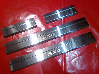 Накладки на пороги Suzuki SX4 2013-2022