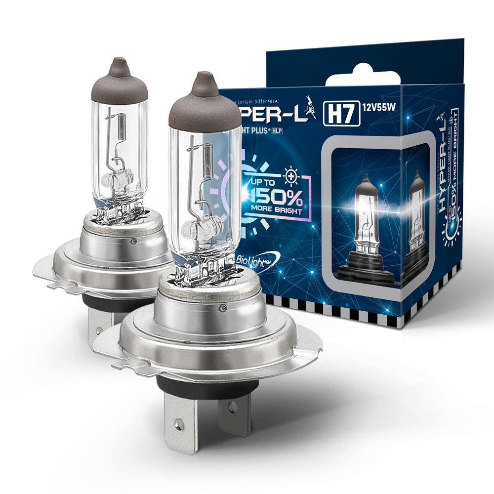 Галогенні лампи BioLight Fukurou H7 Hyper-Light Plus 150% 12V 55W, фото 1