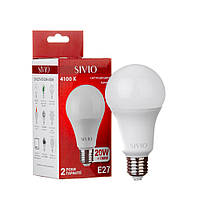 Світлодіодна лампа SIVIO 20Вт А70 E27 4100K нейтральна біла
