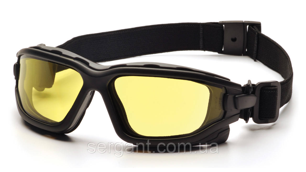 Окуляри захисні з ущільнювачем Pyramex i-Force Slim (Anti-Fog) (amber) жовті