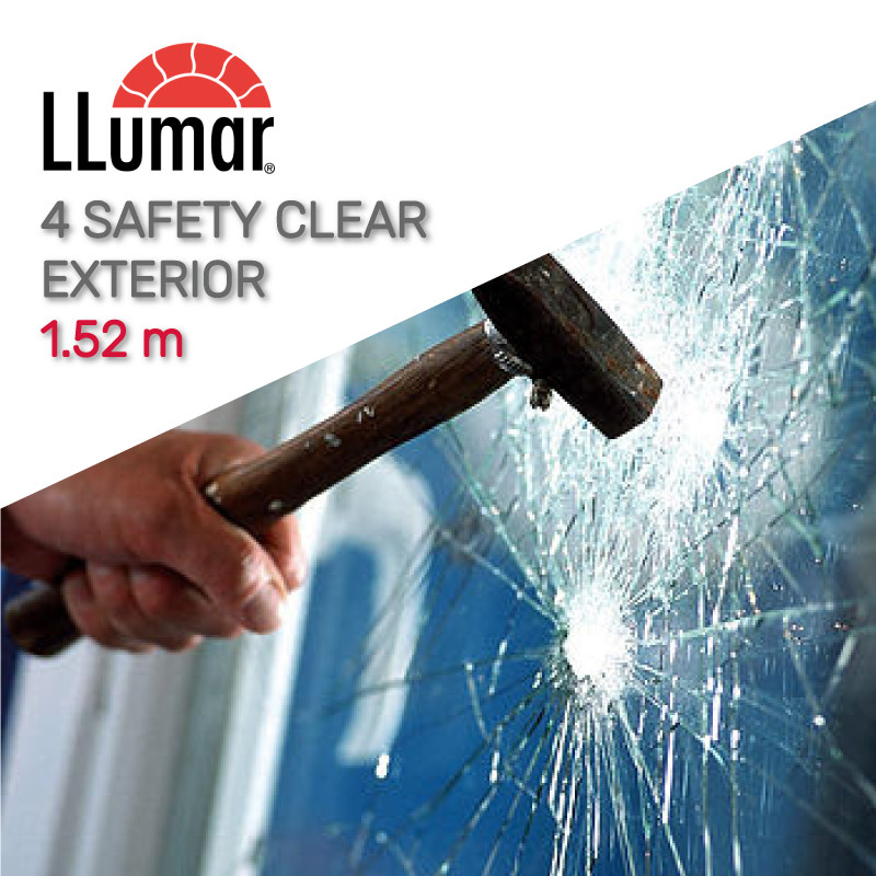 Захисна прозора плівка LLumar SHE CL ER PS 4 Safety Clear Exterior 1.52 m