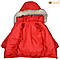 Куртка на дівчинку приталена з опушкою (червона), фото 2