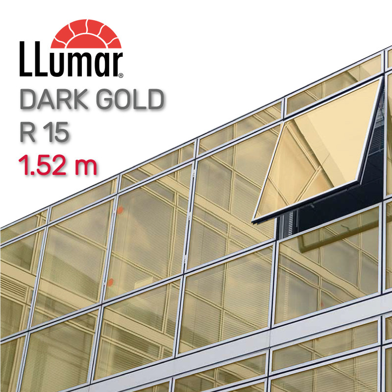 Дзеркальна темно-жовта плівка LLumar R 15 GO SR HPR Reflective Dark Gold 1.52 m