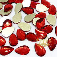 Стрази у формі краплі Red Розмір 5х8мм. 1шт.