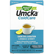 Противірусний гарячий напій Nature's Way "Umcka ColdCare Soothing Hot Drink" смак лимона (10 пакетиків)