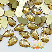 Стрази у формі краплі Gold Розмір 6х10мм. 1шт.