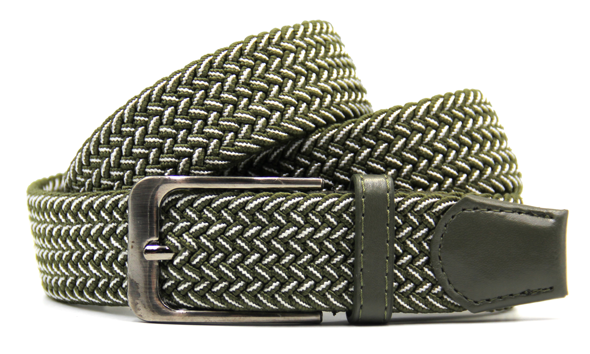 Ремінь гумка всі кольори унісекс плетений, фото 1