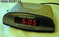 Настольные часы со встроенным радио-проигрывателем Happy Sheep CR-9905
